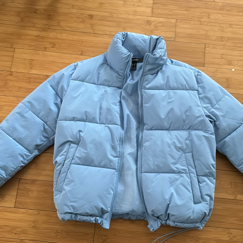 Blue small puffer jacket new no tags